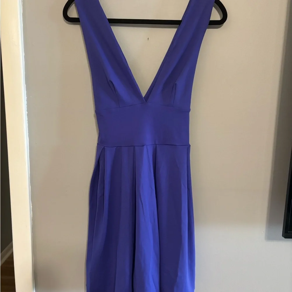 Susana Monaco Floret Purple Halter Fit & Flare Mini Dress XS NWT - Picture 5 of 9